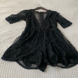 Black lace Vintage Shop Romper